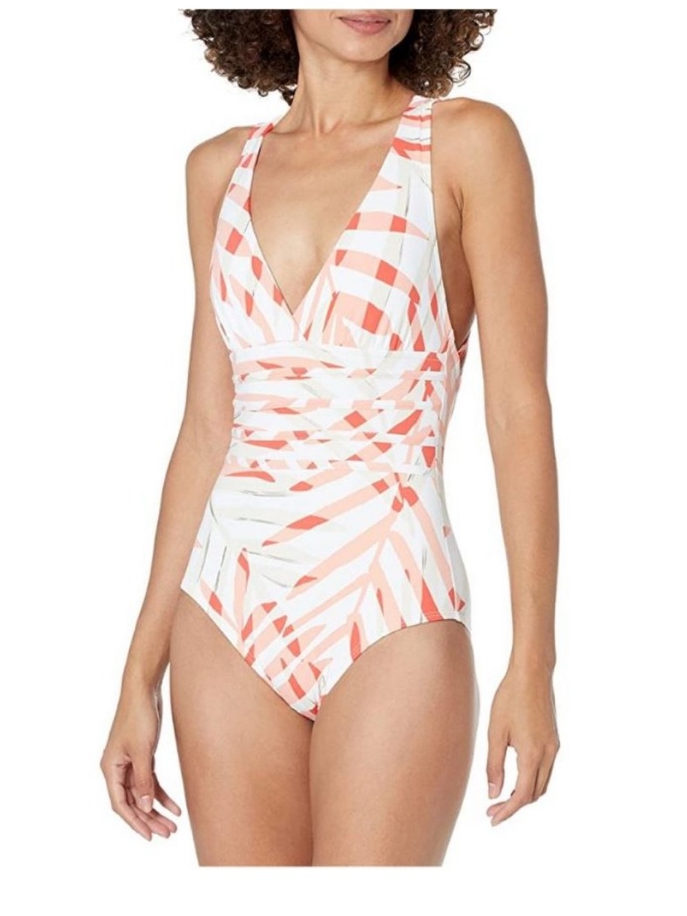 La Blanca Vista Mirage Swimsuit One Piece Bathing Suit Multi Strap 18 Slimming